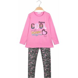 Pink Rabbit Completo bambina t-shirt + leggings Completi 3-16 Anni bambina Rosa taglia 12