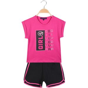 Givova Completo corto sportivo 2 pezzi da bambina con strass Completi 3-16 Anni bambina Fucsia taglia 06