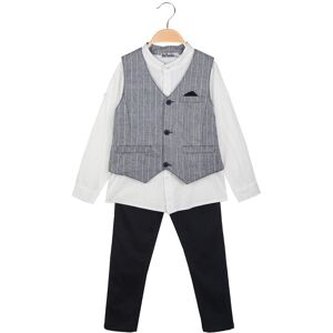 Re Panda Completo elegante da bambino 3 pezzi con camicia e gilet Completi 3-16 Anni bambino Jeans taglia 07/08