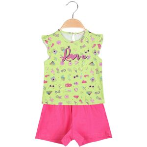 Yes! Do Kids Completo estivo da neonata in cotone 2 pezzi Completi 0-36 M bambina Verde taglia 12M