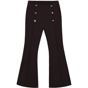 Sweet Pantaloni a zampa da ragazza con bottoni decorati Pantaloni Casual bambina Nero taglia 10