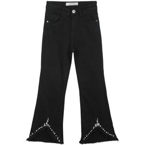 Lollitop Pantaloni da bambina a zampa con pietre Pantaloni Casual bambina Nero taglia 06