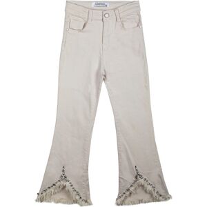 Lollitop Pantaloni da bambina a zampa con pietre Pantaloni Casual bambina Beige taglia 08