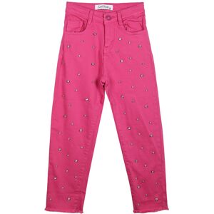 Lollitop Pantaloni jeans da bambina con strass Pantaloni Casual bambina Fucsia taglia 08