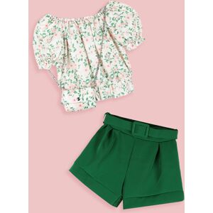 Solada Shorts da bambina a vita alta Shorts bambina Verde taglia 04