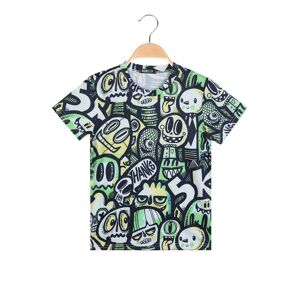 Mr Jek T-shirt con stampa da ragazzo manica corta T-Shirt Manica Corta bambino Giallo taglia 08