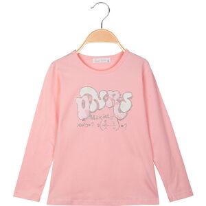 Sweet T-shirt da bambina a maniche lunghe con strass T-Shirt Manica Lunga bambina Rosa taglia 12