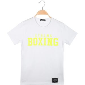 Xtreme Boxing T-shirt da ragazzo in cotone T-Shirt Manica Corta bambino Bianco taglia 16