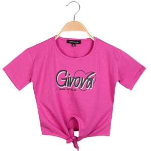 Givova T-shirt manica corta da bambina con nodo T-Shirt Manica Corta bambina Fucsia taglia 12