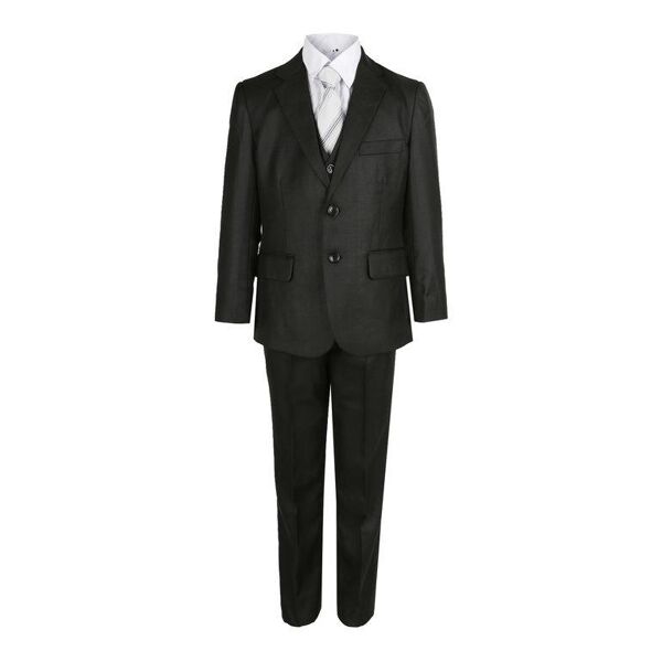 new marshll abito elegante bimbo con cravatta completi 3-16 anni bambino nero taglia 02