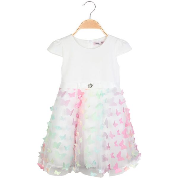 pretty baby abito per cerimonia da bambina con tulle abiti bambina bianco taglia 04