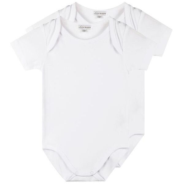 liabel body bambini manica corta 2 pezzi maglie intime unisex bambino bianco taglia 24m