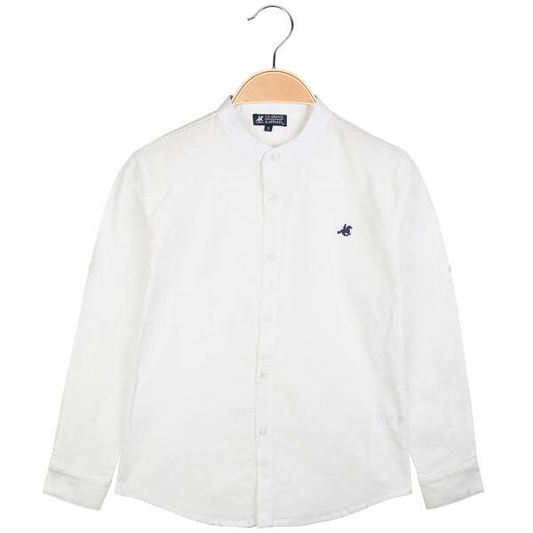 u.s. grand polo camicia alla coreana da ragazzo in lino camicie bambino bianco taglia 12