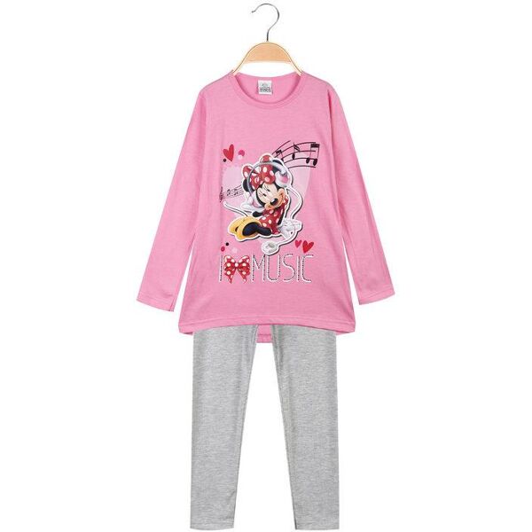 disney completo da bambina 2 pezzi minnie completi 3-16 anni bambina rosa taglia 06