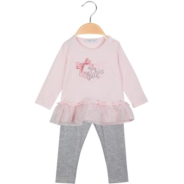 hope star completo da neonata 2 pezzi t-shirt con tulle+ leggings completi 0-36 m bambina rosa taglia 30m