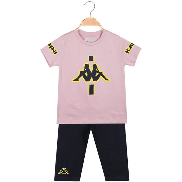 kappa completo sportivo 2 pezzi da bambina con leggings completi 3-16 anni bambina rosa taglia 04