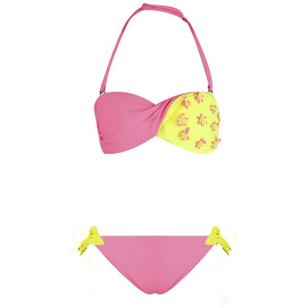 leonado costume bambina 2 pezzi bicolore bikini bambina rosso taglia 16/17