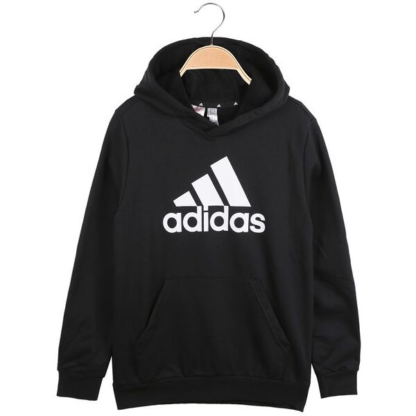 adidas felpa da ragazzi con cappuccio in cotone felpe unisex bambino nero taglia 13/14