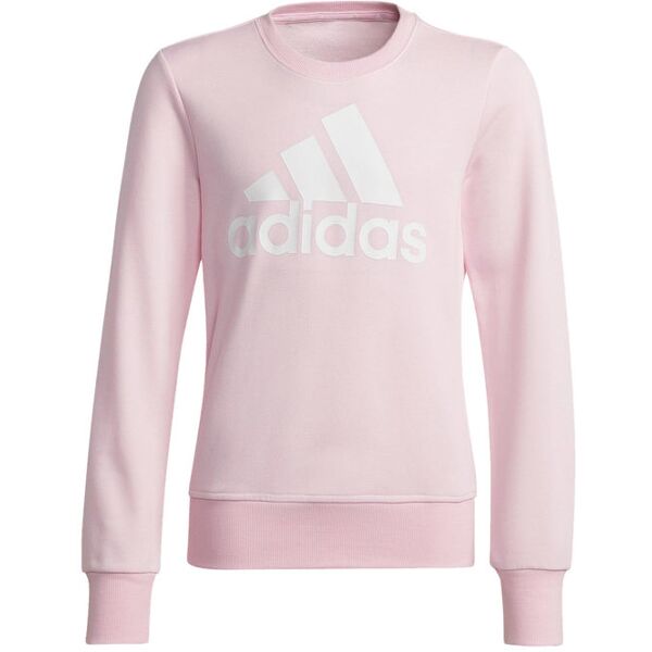 adidas felpa girocollo da ragazza felpe leggere bambina rosa taglia 13/14