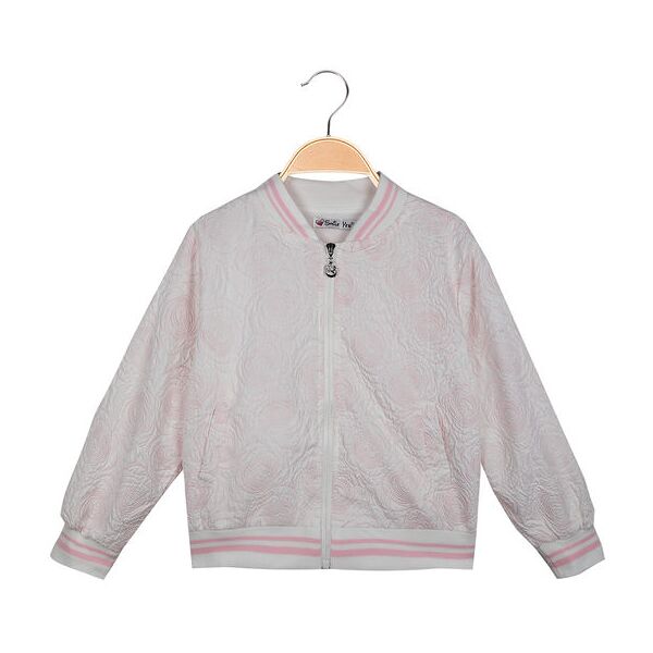 smile yes giacca da bambina modello bomber con ricami giacche leggere bambina rosa taglia 12