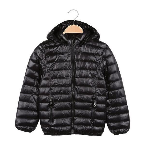 f&h kids f&h; kids giubbino 100grammi da bambini con cappuccio giacconi e giubbotti unisex bambino nero taglia 06