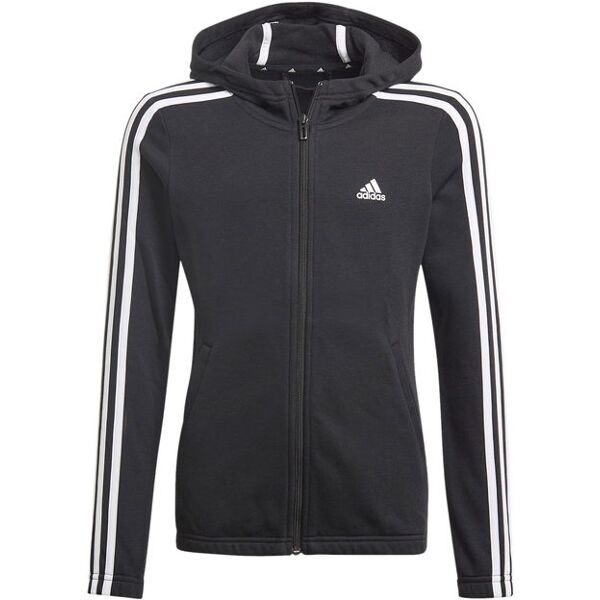 adidas gq8356 felpa da ragazzi con cappuccio felpe leggere unisex bambino nero taglia 14/15