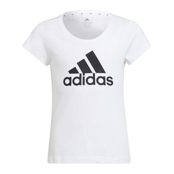 adidas gu2760 essential t-shirt ragazza t-shirt manica corta bambina bianco taglia 11/12