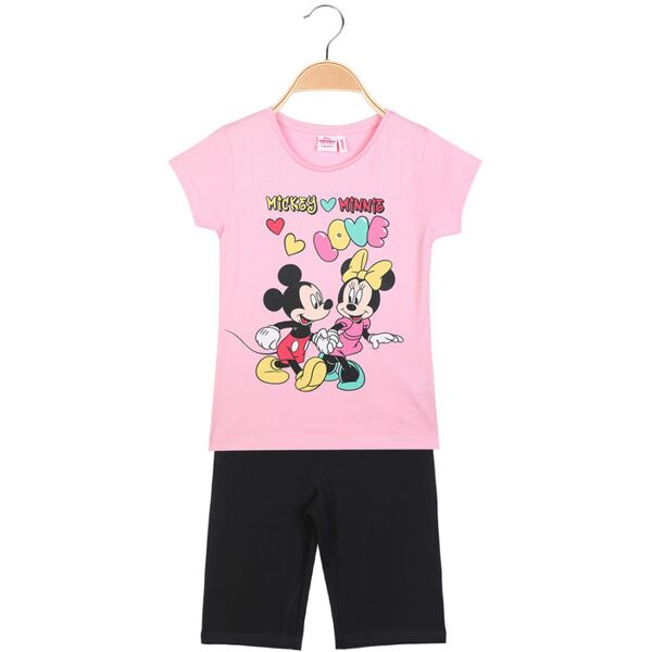 disney mickey and friends completo bambina corto minnie e topolino completi 3-16 anni bambina rosa taglia 03/04