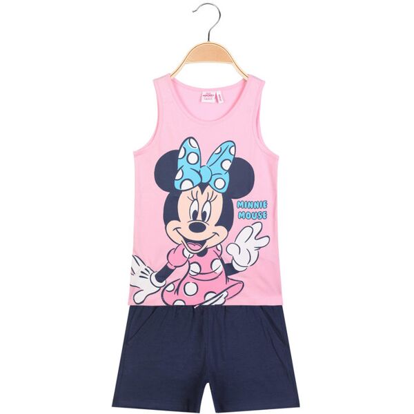 disney mickey and friends completo corto da bambina con minnie completi 3-16 anni bambina rosa taglia 07/08