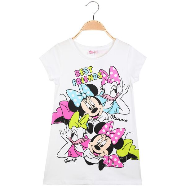 disney mickey and friends maxi t-shirt manica corta da bambina con stampa t-shirt manica corta bambina