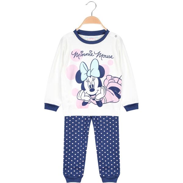 disney minnie pigiama lungo in caldo cotone da neonata pigiami bambina bianco taglia 24m