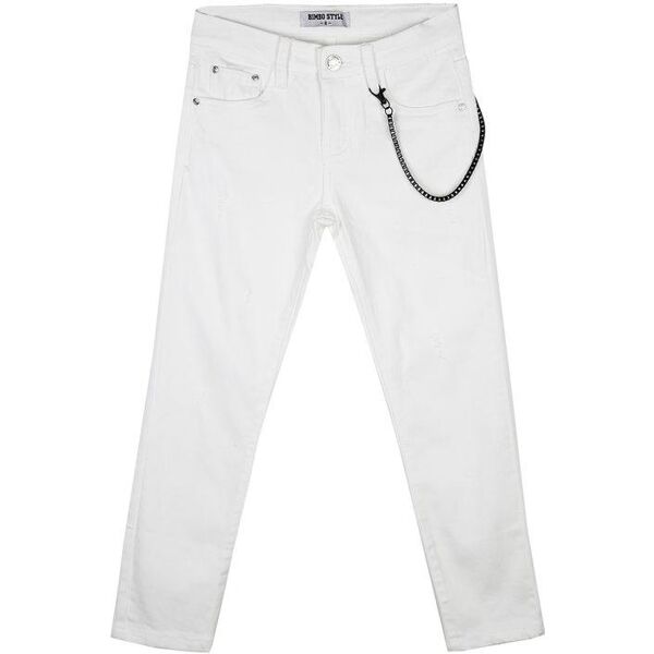 bimbo style pantaloni bianchi con catena pantaloni casual bambino bianco taglia 16