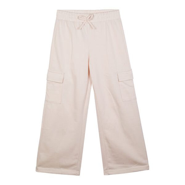 smile yes pantaloni da bambina a gamba larga con tasconi pantaloni casual bambina beige taglia 12