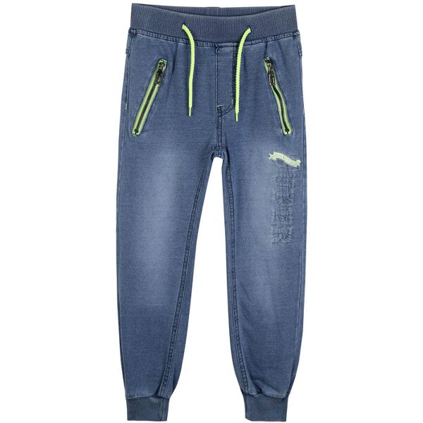 super brother pantaloni da bambino effetto jeans pantaloni sportivi in felpa bambino verde taglia 04