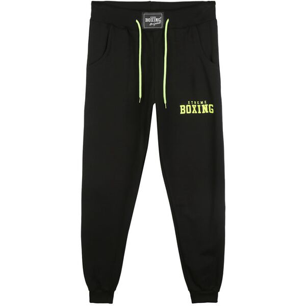 xtreme boxing pantaloni in felpa da ragazzo con polsini pantaloni sportivi in felpa bambino nero taglia 16