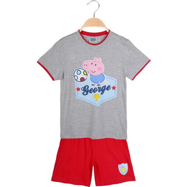 peppa pig pigiama corto bimbo con stampa george pigiami bambino grigio taglia 07