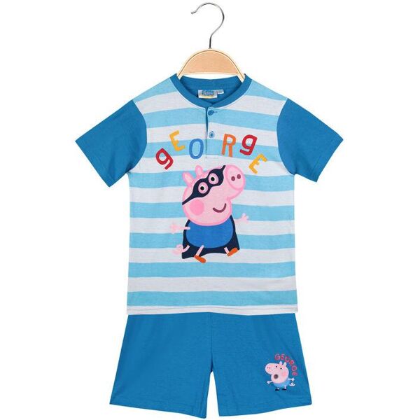 peppa pig pigiama corto bimbo george pigiami bambino blu taglia 07