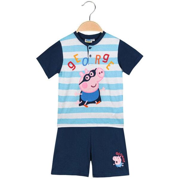 peppa pig pigiama corto bimbo george pigiami bambino blu taglia 08