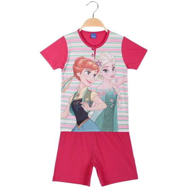 disney pigiama corto da bimba in cotone pigiami bambina fucsia taglia 08