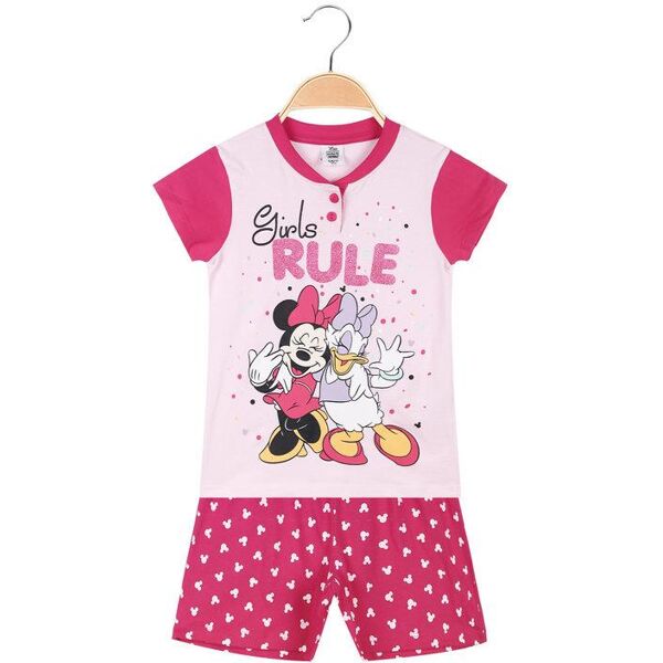 disney pigiama corto minnie bambina con stampe pigiami bambina fucsia taglia 03