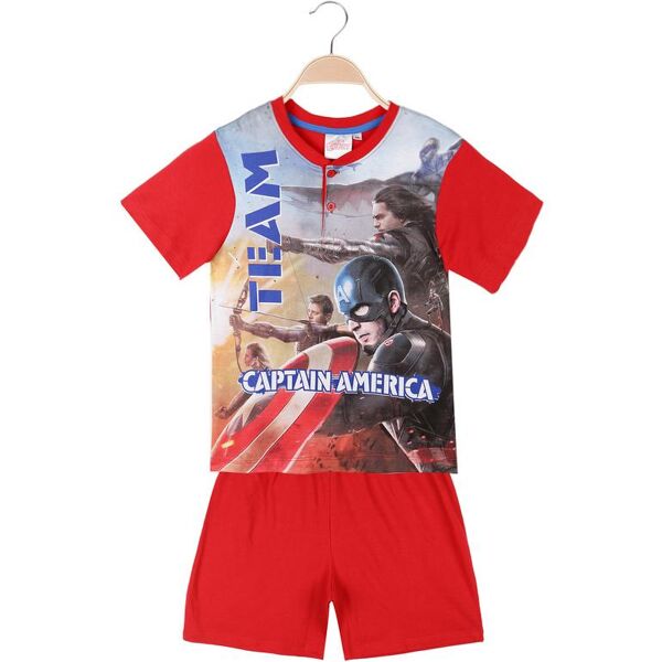 marvel pigiama in cotone con stampa avengers pigiami bambino rosso taglia 03