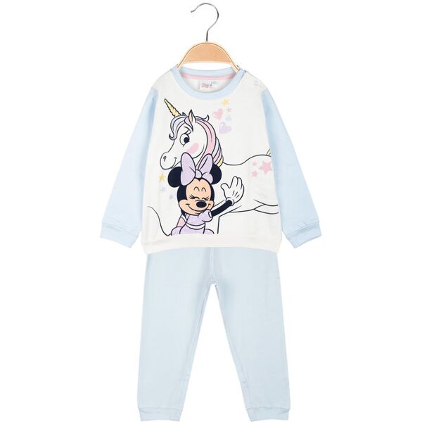 disney pigiama lungo da neonata in cotone felpato pigiami bambina blu taglia 18m