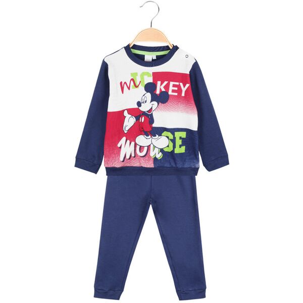 disney pigiama lungo da neonato in caldo cotone pigiami bambino blu taglia 18m