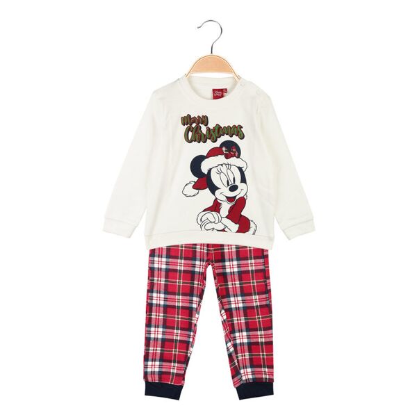 disney pigiama natalizio minnie da neonata in caldo cotone pigiami bambina bianco taglia 18m