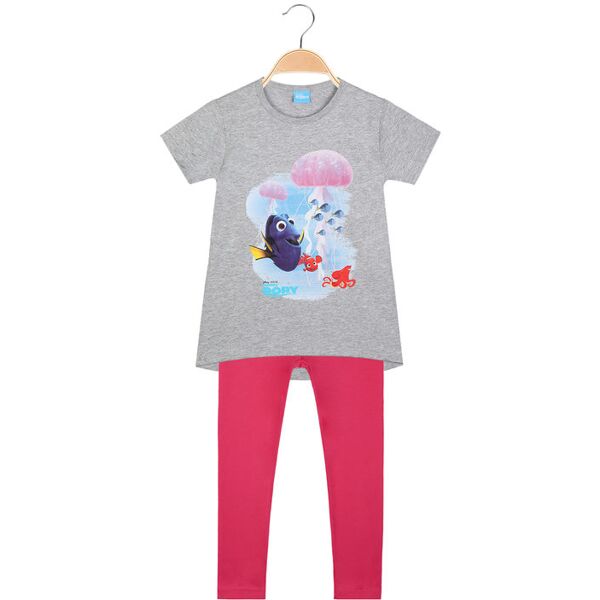 disney pixar completo bambina 2 pezzi con leggings completi 3-16 anni bambina grigio taglia 05