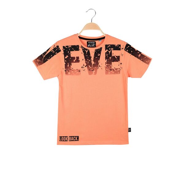 be board t-shirt da bambino in cotone con stampa t-shirt manica corta bambino arancione taglia s