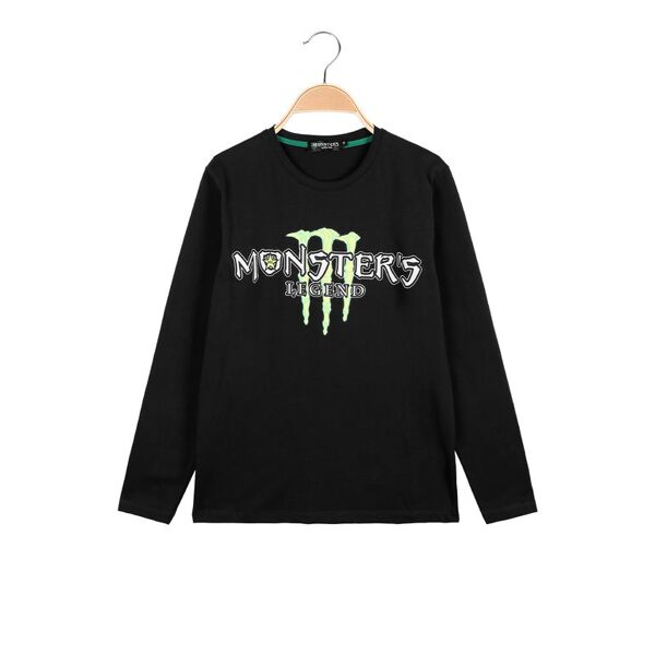 monster's legend t-shirt manica lunga da bambino t-shirt manica lunga bambino nero taglia 14