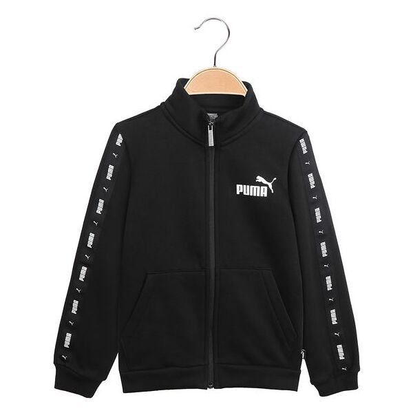 puma tape sweat sult felpa da bambino con zip felpe bambino nero taglia 13/14