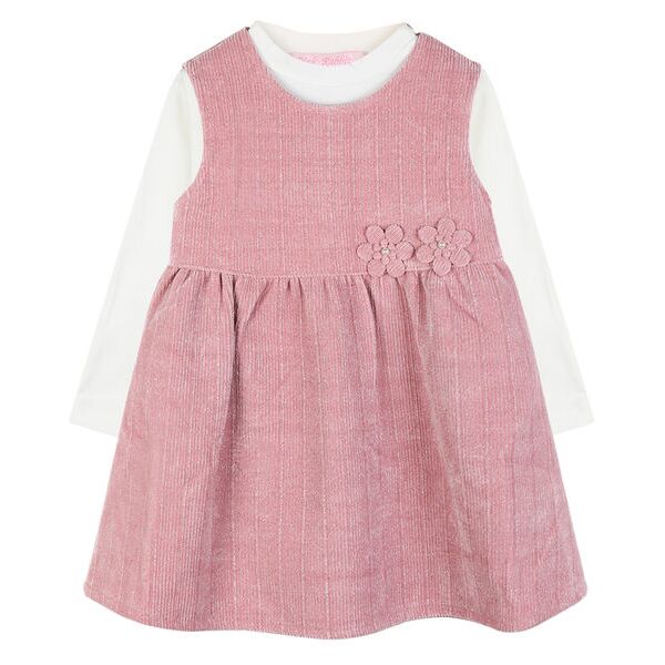 pink rabbit vestito elegante da neonata con maglietta completi 0-36 m bambina rosa taglia 24m