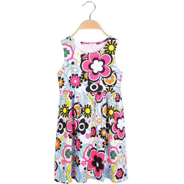 pink rabbit vestito in cotone da bambina a fiori vestiti bambina fucsia taglia 12